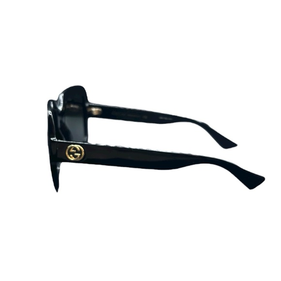 Gucci Oversized Black Sunglasses - GG0036S - Picture 7 of 7